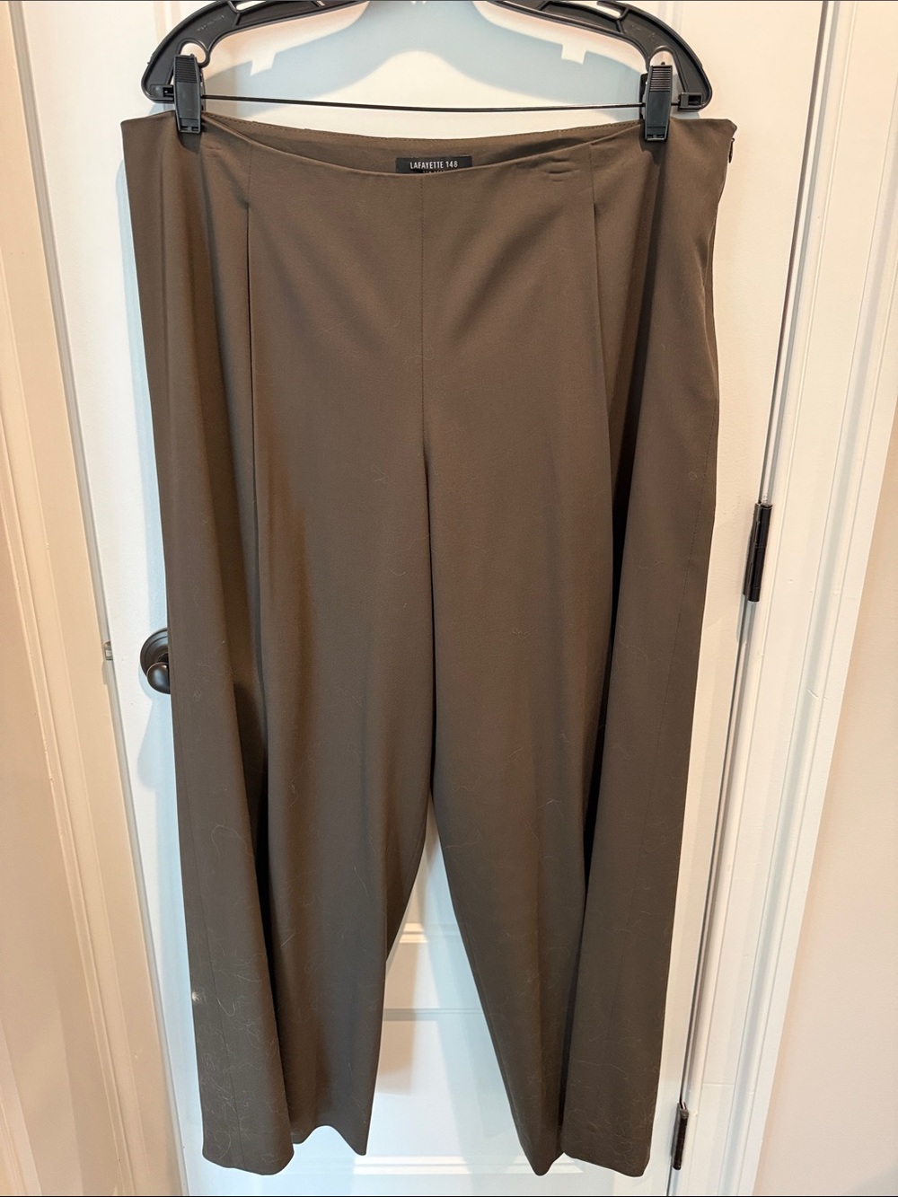Lafayette 148 Brown Wide Leg Trousers (16)